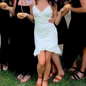 White cocktail dress